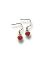 ABBIE | Mini Enamel Heart Dangle Earrings