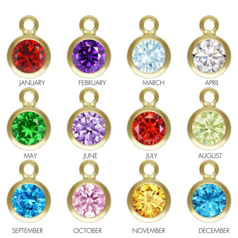 Birthstone Charms - Gold Filled