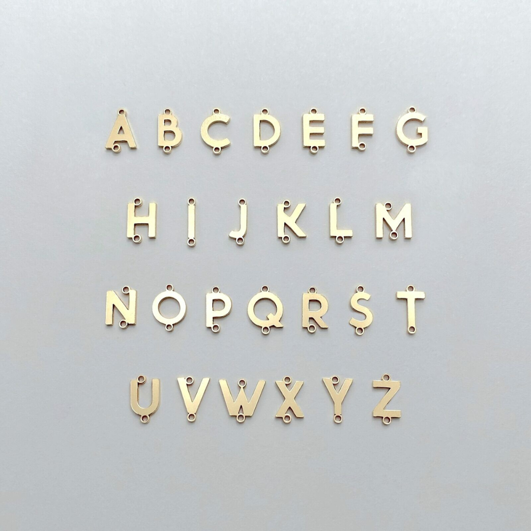 LETTER Connectors - Gold Filled