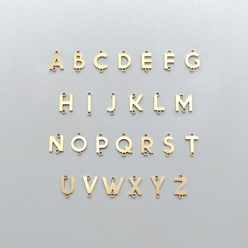 LETTER Connectors - Gold Filled