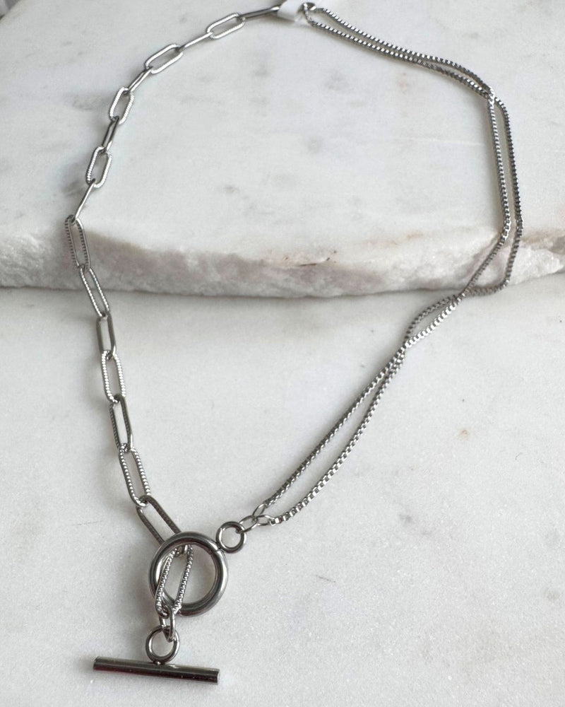 Silver Toggle Necklace