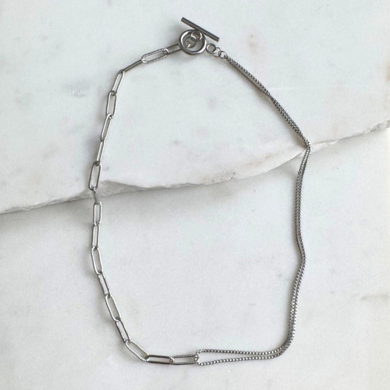 Silver Toggle Necklace