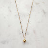 Gold Mini Puff Heart Necklace