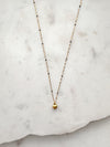 Gold Mini Puff Heart Necklace