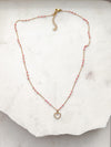 Gold Bubble Heart Necklace