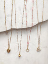 Gold Bubble Heart Necklace