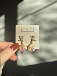 AMARA | CZ Pearl Earrings