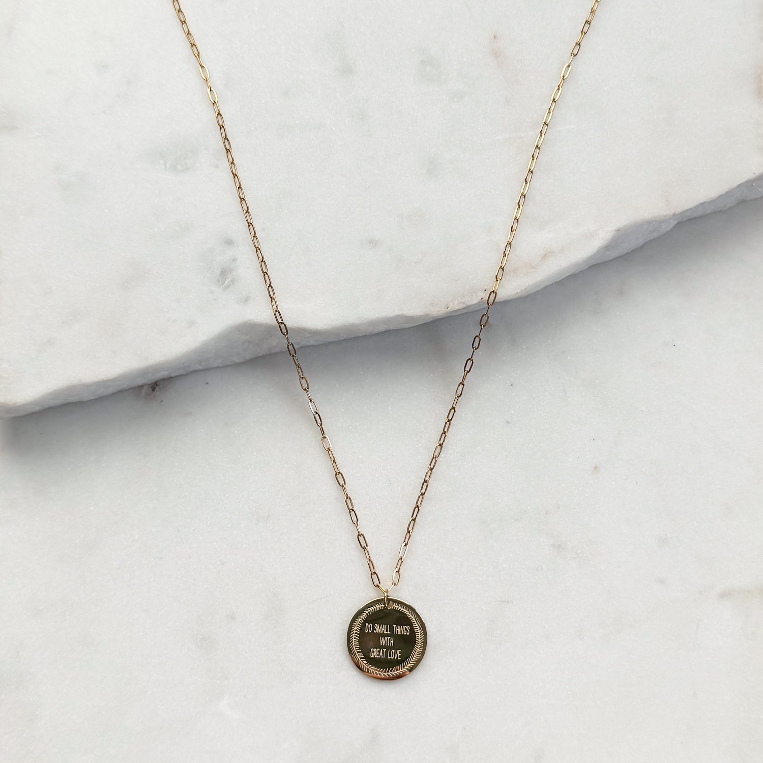 Do Small Things With Great Love Necklace