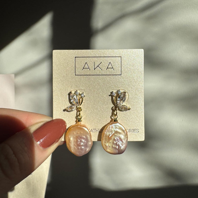 AMARA | CZ Pearl Earrings