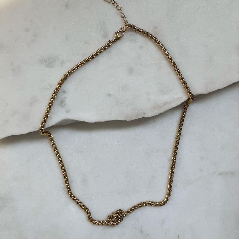 MILLER | Gold Wheat Chain Necklace