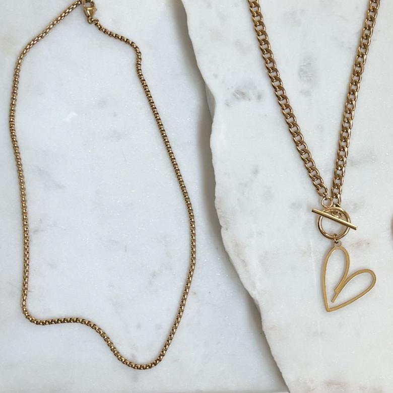 MILLER | Gold Wheat Chain Necklace