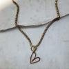 ZURI | GOLD HEART TOGGLE NECKLACE