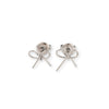 SILVER Bow Mini Stud Earrings