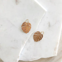 Monstera Dangle Earrings